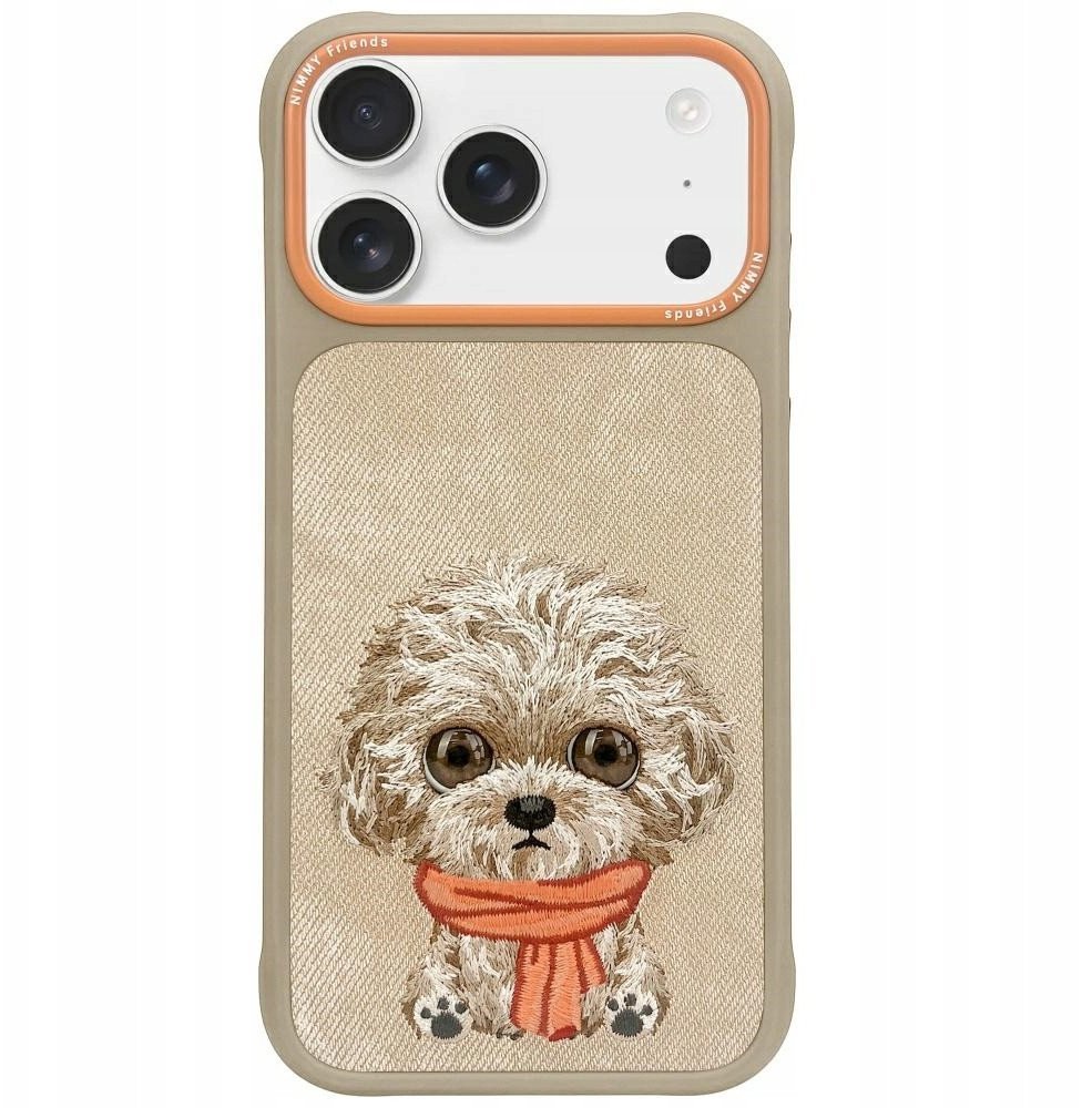 Etui Nimmy Big Eyed Pet 2.0 Dog do iPhone 17 beżowy