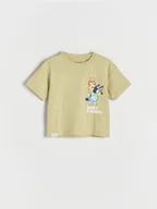 Bluzki dla niemowląt - Reserved - Bawełniany t-shirt Bluey - jasnozielony - miniaturka - grafika 1