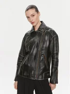 Kurtki damskie - MAX&Co. Kurtka skórzana Ugolina Czarny Regular Fit - miniaturka - grafika 1