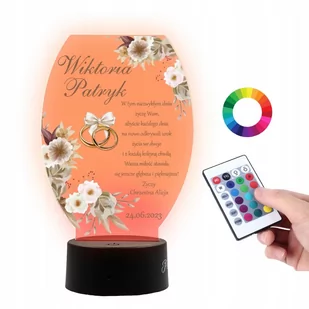 Lampka Statuetka Prezent na Ślub Pamiątka Życzenia - Lampy pozostałe Lampka Statuetka Prezent na Ślub Pamiątka Życzenia - Lampy pozostałe - miniaturka - grafika 1