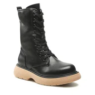 Botki damskie - Trzewiki Jenny Fairy WS5891-02 Czarny - miniaturka - grafika 1