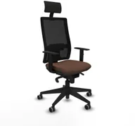 Fotele i krzesła biurowe - Krzesło Biurowe z Zagłówkiem Piqueras y Crespo 1D066G1 Ceimnobrązowy - miniaturka - grafika 1