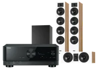 Kino domowe - Yamaha RX-V6A (czarny) + Diva 6 + 7 (dąb) + BASSO 880 (czarny) - miniaturka - grafika 1