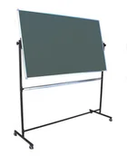 Tablice i flipcharty - Tablica obrotowa mobilna zielona ceramiczna 150x100cm - miniaturka - grafika 1