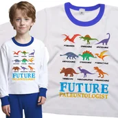 Piżamy dla dziewczynek - Piżama dziecięca Przyszły Paleontolog Dinozaury 86/92 - VoloDonum - miniaturka - grafika 1