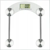 Wagi łazienkowe - Waga łazienkowa Alsea Waga łazienkowa Silvana szkło 30x30 180kg - miniaturka - grafika 1