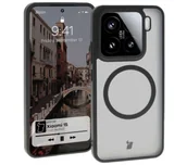 Etui i futerały do telefonów - Bizon MatteO z MagSafe do Xiaomi 15 Półprzezroczyste z czarną ramką - miniaturka - grafika 1