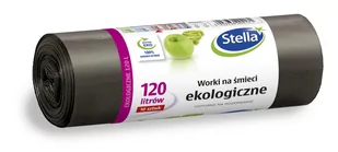 Stella Worki na śmieci Ekologiczne LDPE 120 L 10 szt. - Worki na śmieci - miniaturka - grafika 1