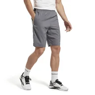 Spodenki męskie - Męskie Spodenki REEBOK COMM WOVEN SHORT IB1278 – Szary - miniaturka - grafika 1