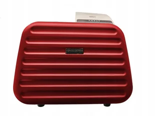 Walizka kosmetyczka podróżna kuferek VIP ABS 14" RED czerwona ATENY 14L - Walizki - miniaturka - grafika 1