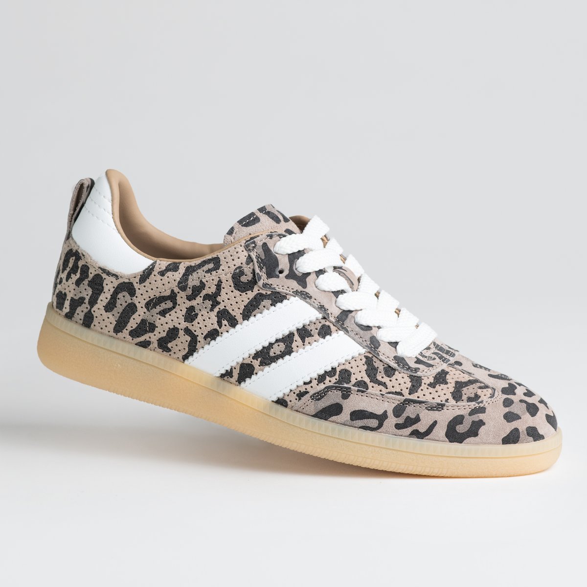 Kobiece zjawiskowe buty GOODIN SZ-046 panterka cętki skóra naturalna beż 37