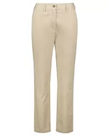 Spodnie damskie - GANT Damskie spodnie slim chinos klasyczne, Dry Sand, standardowe, Dry Sand, 42W - miniaturka - grafika 1