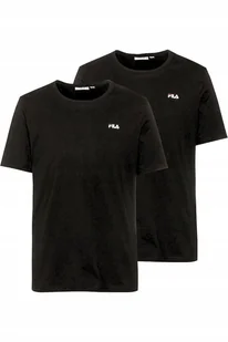 Koszulka męska T-Shirt Fila 2PAK czarny logo bawełniany dwupak r. M - Koszulki męskie - miniaturka - grafika 1