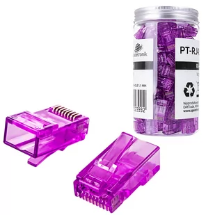 Wtyk RJ45 przelotowy kat 6 Utp PT-RJ456UP-1 100szt - Wtyczki i adaptery - miniaturka - grafika 5