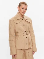 Kurtki damskie - Remain Kurtka przejściowa Canvas 5001692546 Beżowy Oversize - miniaturka - grafika 1