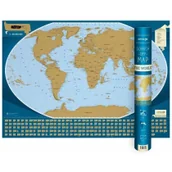 Atlasy i mapy - Scratch-off map The World , mapa zdrapka 1:50 000 000 ArtGlob - miniaturka - grafika 1