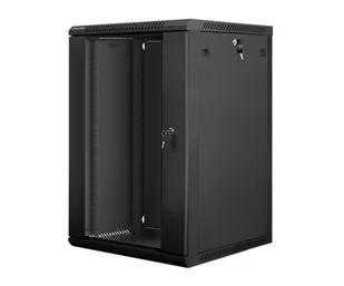 Lanberg Szafa 19" 18U, 600x600, czarna FLAT PACK WF01-6618-10B - Szafy rack - miniaturka - grafika 4