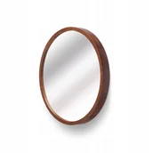 Lustra - Lustro LEJA fi475 w drewnianej ramie ORZECH WŁOSKI - miniaturka - grafika 1