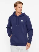 Bluzy męskie - Under Armour Bluza Ua Essential Fleece Hoodie 1373880 Granatowy Loose Fit - miniaturka - grafika 1