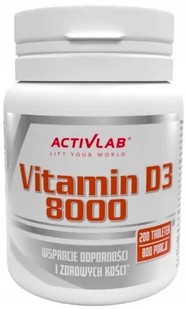 Activlab Pharma Vitamin D3 8000 200 tabletek 3888221 - Witaminy i minerały - miniaturka - grafika 1