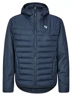 Kurtki męskie - Ziener Męska kurtka termiczna NANTANO Outdoor / Skitour | wiatroszczelna, wełna, bez PFC, granatowa, 54 - miniaturka - grafika 1