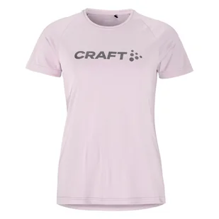 Damska Koszulka z krótkim rękawem CRAFT CORE ESSENCE LOGO TEE W 1911785-746000 – Fioletowy - Koszulki i topy damskie - miniaturka - grafika 1