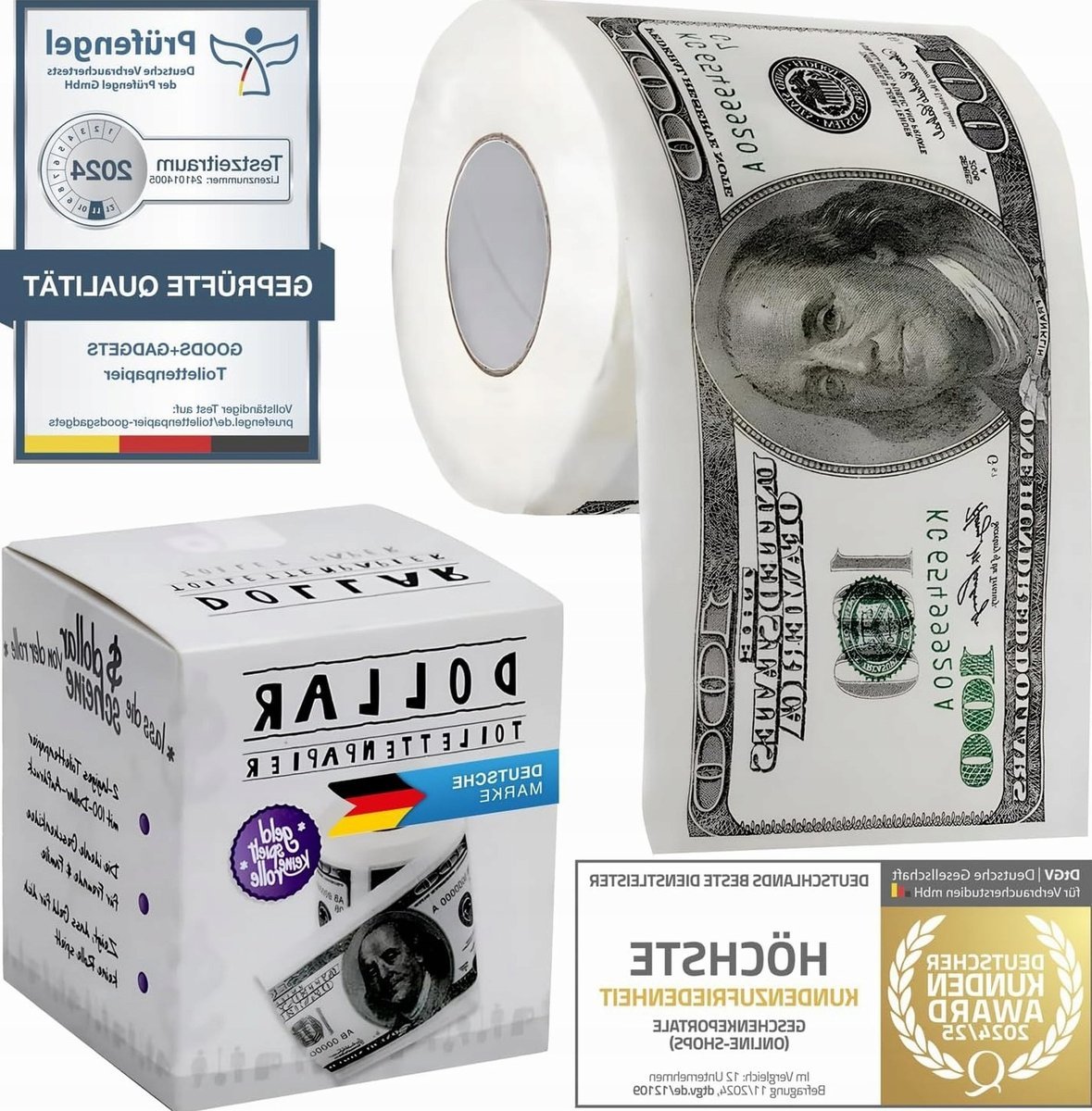 PAPIER TOALETOWY NADRUKIEM 200 ARKUSZY ROLKA WIELOWARSTWOWY PREZENTOWY
