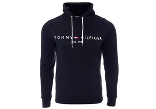 Tommy  Hilfiger Bluza Męska Ocieplana Z Kapturem Core Tommy Logo Hoody Navy Mw0Mw10752 403 M - Bluzy męskie - miniaturka - grafika 1