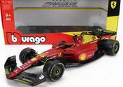 Samochody i pojazdy dla dzieci - F1 FERRARI F1-75 MONZA 22 Sainz #55 BBurago 1:43 - miniaturka - grafika 1