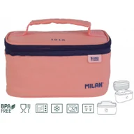 Torby termiczne - Milan Torba termiczna z pojemnikiem na lunch 1.5 l różowa - miniaturka - grafika 1