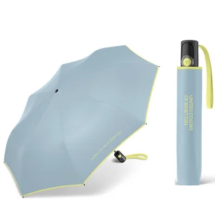 Automatyczna parasolka do torebki BENETTON z kontrastową lamówką, szara - Parasole Automatyczna parasolka do torebki BENETTON z kontrastową lamówką, szara - Parasole - miniaturka - grafika 1