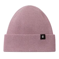 Czapki dla dzieci - Dziecięca czapka z merino Reima Reissari grey pink - 56/58 cm - miniaturka - grafika 1
