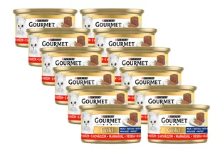 Purina Gourmet Gold mus z wołowiną 12x85g - Mokra karma dla kotów - miniaturka - grafika 1