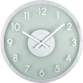 Zegary - Nextime Zegar ścienny Frosted Wood white by 3205 WI - miniaturka - grafika 1