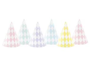 Party Deco Czapeczki papierowe Yummy - 6 szt. CPP16-000 - Urodziny dziecka - miniaturka - grafika 1
