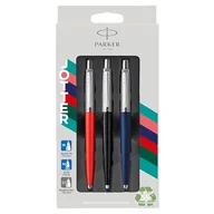 Długopisy - Zestaw upominkowy Parker Jotter Originals Trio | długopis, długopis żelowy i ołówek automatyczny | Wykonane w 55% z materiałów pochodzących z recyklingu* | Idealny na prezent dla absolwentów i uczniów - miniaturka - grafika 1