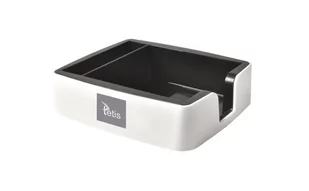 Tetis, Przybornik na karteczki i wizytówki biało-szary - Przyborniki na biurko - miniaturka - grafika 1