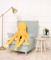 Maskotki i pluszaki - Miś Gustaw, Ośmiornica Eva, Żółty, 80 Cm - miniaturka - grafika 1