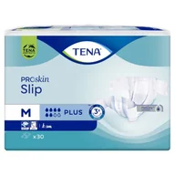Pieluchy dla dorosłych - TENA ProSkin Slip Plus Pieluchomajtki M 30 sztuk - miniaturka - grafika 1