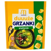 Pieczywo chrupkie - Mamut Duuuże grzanki ziołowe 110 g - miniaturka - grafika 1