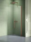 Kabiny prysznicowe - Kabina prysznicowa New Trendy New Soleo 100x195 walk-in miedź uniwersalna K-2104 - miniaturka - grafika 1