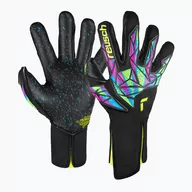 Piłka nożna - Rękawice bramkarskie Reusch Attrakt Fusion Strapless black/safety yellow/black - miniaturka - grafika 1