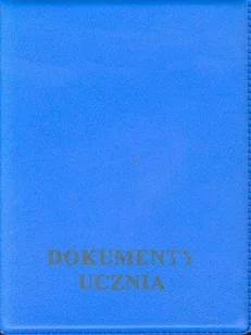 Biurfol Okładka na dokumenty ucznia pionowa niebieska - Szkolne artykuły papiernicze - miniaturka - grafika 1