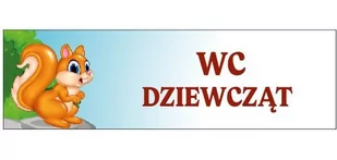 Tabliczka - WC Dziewcząt - Pomoce naukowe - miniaturka - grafika 1