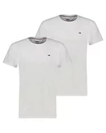 Koszulki męskie - Tommy Jeans TJM Slim Fit męski T-shirt z krótkim rękawem, biały/biały, XL - miniaturka - grafika 1