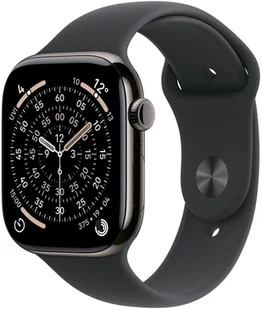 Apple Watch 11 GPS + Cellular 42mm Łupkowy Tytan Czarny M/L - Smartwatch - miniaturka - grafika 1
