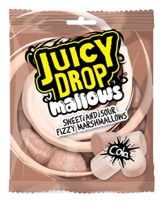 JUICY DROP MALLOWS COLA PIANKI MARSHMALLOWS W KWAŚNEJ MUSUJĄCEJ POSYPCE 100G - Żelki - miniaturka - grafika 1