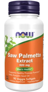 NOW FOODS NOW Foods Saw Palmetto ekstrakt 320 mg x 90 kaps - Układ moczowy i płciowy - miniaturka - grafika 1