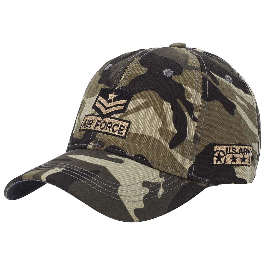 Czapka Z Daszkiem Air Force Jasne Moro Wojskowa