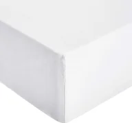 Prześcieradła - PRZEŚCIERADŁO Z GUMKĄ 140x200 HOTELOWE BIAŁE GŁADKIE mikrofibra - miniaturka - grafika 1